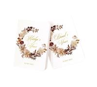 ZHSOAO 2PCS Wedding Vow Booklets Set per Lui e per Lei
