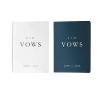 ZHSOAO 2PCS Wedding Vow Booklets Set per Lui e per Lei