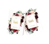 ZHSOAO 2PCS Wedding Vow Booklets Set per Lui e per Lei
