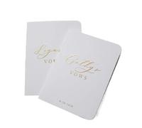 ZHSOAO 2PCS Wedding Vow Booklets Set per Lui e per Lei