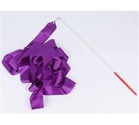 ZHSOAO 3pcs Colorful Gym Ribbons Baton Dance Ribbon Rhythmic Artistic Gymnastics Coloured Ribbon Sportss Training per Balli Artistici(Purple,4M)