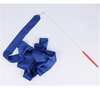 ZHSOAO 3pcs Colorful Gym Ribbons Baton Dance Ribbon Rhythmic Artistic Gymnastics Coloured Ribbon Sportss Training per Balli Artistici(Blue,2M)