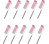 ZHSOAO 5/10pcs Flashing Star Gym Ribbons Dance Ribbon Rhythmic Art Gymnastics Ballet Streamer Twirling Rod Rainbow Stick Training per Balli Artistici(10pcs Black,4M)