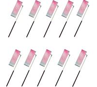 ZHSOAO 5/10pcs Flashing Star Gym Ribbons Dance Ribbon Rhythmic Art Gymnastics Ballet Streamer Twirling Rod Rainbow Stick Training per Balli Artistici(10pcs Black,2M)