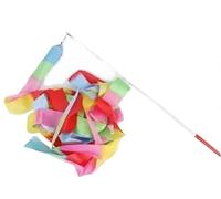 ZHSOAO 5PCS Colorful Gym Dance Ribbon Rhythmic Girl Art Gymnastics Ballet Streamer Twirling Rod Rainbow Stick Sports Training per Balli Artistici(Colorful,6m)