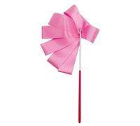 ZHSOAO 8pcs Colorful Gym Ribbons Dance Ribbon Rhythmic Art Gymnastic Ballet Streamer Twirling Rod Stick for Gym Training Professional per Balli Artistici(Pink,4M)