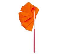 ZHSOAO 8pcs Colorful Gym Ribbons Dance Ribbon Rhythmic Art Gymnastic Ballet Streamer Twirling Rod Stick for Gym Training Professional per Balli Artistici(Orange,2M)