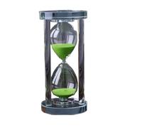 ZHSOAO Clessidra da 15-60 Minuti, Timer Cucina Moderno in Cristallo, tè, Decorazione for la casa, Regalo per Casa, Cucina(Green,15min)