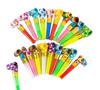ZHSOAO Fischietti a Naso Lungo in plastica Multicolore da 100 Pezzi - Decorazioni for Feste for di Compleanno per Feste e Rumorosità