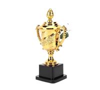ZHSOAO Gold Plastic Trophy Cup Rose Pattern Basketball Football Winners Award for Championships Tournaments per Competizioni Sportive(24.5cm)