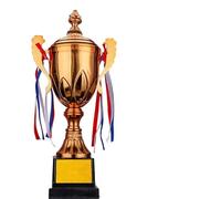 ZHSOAO Gold Silver Bronze Awards Trophy Sports Games Metal Model Small Prize Cup Champion Soccer Competition Winner Award per Competizioni Sportive(Bronze with Lid)