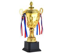 ZHSOAO Metal Cup Gold Trophy,Championship Award for Football, Soccer, Fantasy Sports Competition,Engraved Corporate per Competizioni Sportive(34cm)