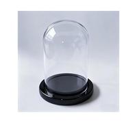 ZHSOAO Vaso a cupola in vetro da 2 pezzi, decorazione for la casa, copertura trasparente, base diversa for matrimonio per Esposizione Cloche(Color 1)