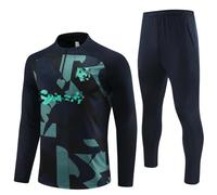 ZHSQASAXD 2025-2026 Tuta da Calcio per Bambini e Adulti, Maglia da Allenamento per Il Calcio, Tuta da Calcio per Ragazzi, Calcio Uomo Tuta Unisex Abbigliamento da Calcio Sportivo,C,XXL