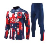 ZHSQASAXD 2324/2526 Tuta Calcio Uomo Ragazzi I Bambini,Tuta Sportiva Ginnastica Uomo,Ragazzi Jersey Tuta di Formazione,Tuta Calcio Uniforme,Tuta Competizione,Tuta Uniforme Allenamento,A,L