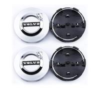 ZHSQXH 4 Pezzi Auto Coprimozzi Adesivo per Volvo XC60 S40 S60 S80 S90 XC40 XC70 C30 C70 XC90 V40 V60 60mm Wheel Hub Caps, Coprimozzo Centrale Tappi Coperture Hub Center cap Wheel Covers Accessori B