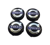 ZHSQXH 4 Pezzi Auto Coprimozzi Adesivo per Volvo XC60 S40 S60 S80 S90 XC40 XC70 C30 C70 XC90 V40 V60 60mm Wheel Hub Caps, Coprimozzo Centrale Tappi Coperture Hub Center cap Wheel Covers Accessori A
