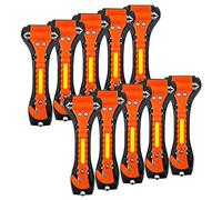 ZHSX Safety Hammer, 10 Pack Car Emergency Escape Tool Car Window Breaker and Seat Belt Cutter with Light Reflective Tape for Family Car Life Saving Survival Kit