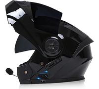 ZHTBATE Bluetooth Casco Modulare per Moto con Doppia Visiera Antiriflesso,per Moto Integrale con Radio FM Integrata Bluetooth Caschi Integrati Bluetooth con Approvazione ECE