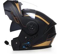 ZHTBATE Bluetooth Casco Modulare per Moto con Doppia Visiera Antiriflesso,per Moto Integrale con Radio FM Integrata Bluetooth Caschi Integrati Bluetooth con Approvazione ECE