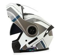 ZHTBATE Casco Integrato Apribile con Interfono Bluetooth - Modulare per Uomo E Donna con Doppia Visiera - Integrale Crash Omologato ECE