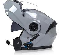 ZHTBATE Casco Integrato Apribile con Interfono Casco Moto Modulare Bluetooth Caschi Modulari per Uomo Donna con Doppia Visiera Casco Integrale Casco Crash Omologati ECE