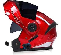 ZHTBATE Casco Integrato Apribile con Interfono Casco Moto Modulare Bluetooth Caschi Modulari per Uomo Donna con Doppia Visiera Casco Integrale Casco Crash Omologati ECE