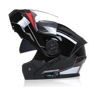 ZHTBATE Casco Integrato Apribile con Interfono Casco Moto Modulare Bluetooth Omologati ECE Caschi Modulari per Uomo Donna con Doppia Visiera Casco Integrale Casco Crash