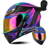 ZHTBATE Casco Integrato Apribile con Interfono Casco Moto Modulare Omologati ECE Bluetooth Caschi Modulari per Uomo Donna con Doppia Visiera Casco Integrale Casco Crash 55-64CM