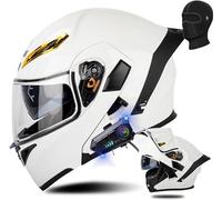 ZHTBATE Casco Integrato Apribile con Interfono Casco Moto Modulare Omologati ECE Bluetooth Caschi Modulari per Uomo Donna con Doppia Visiera Casco Integrale Casco Crash 55-64CM