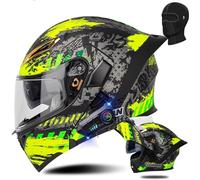ZHTBATE Casco Integrato Apribile con Interfono Casco Moto Modulare Omologati ECE Bluetooth Caschi Modulari per Uomo Donna con Doppia Visiera Casco Integrale Casco Crash 55-64CM