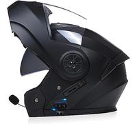 ZHTBATE Casco Moto Integrato Bluetooth Modulare Certificazione ECE Flip Full Face Apribile con Doppia Visiera Caschi Speaker Integrato Microfono per Risposta Automatica Donna O Uomo