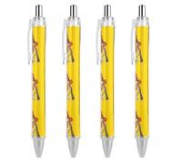 ZHTGDR Best Dog Dad Ever Penna a sfera retrattile inchiostro nero 0,5 mm penne a punta fine forniture per ufficio per insegnanti infermieri