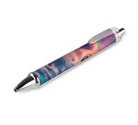 ZHTGDR Llama Alpaca Penne a sfera con inchiostro nero, penna a sfera retrattile, per uomini e donne, forniture per ufficio, 4 pezzi