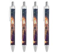 ZHTGDR Penne a sfera con teschio di morte, inchiostro nero, penna a sfera retrattile, per uomini e donne, forniture per ufficio, 1 pezzo