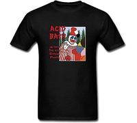 ZHUANG Men's Acid Bath When The Kite String Pops Short Sleeve T-Shirt Black XL