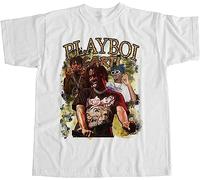 ZHUANG Playboi Carti T Shirt Luv XO Life Tee Hip Hop Rap White XL