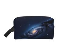 Zhuanyun Borsa da viaggio con stampa della galassia della Via Lattea, borsa per la conservazione quotidiana, articoli da toeletta da viaggio, borsa portaoggetti con cerniera