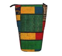 Zhuanyun Borsa multiuso in stile africano con stampa patchwork, borsa per il trucco, borsa elegante e multifunzionale