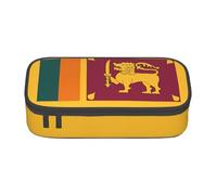 Zhuanyun Borsa portaoggetti di grande capacità, scatola per forniture per ufficio, borsa per il trucco con bandiera dello Sri Lanka, organizer da scrivania con elegante