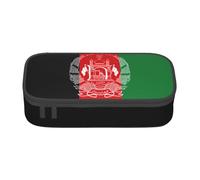 Zhuanyun Borsa portaoggetti di grande capacità, scatola per forniture per ufficio, borsa per il trucco con bandiera dell'Afghanistan, organizer da scrivania con elegante, Nero, One Size, Conciso