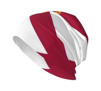 Zhuanyun Florida State Flag Print Adulto Uomo Cappello lavorato a maglia, Unisex senza tesa Headwear, Cappello lavorato a maglia, Un cappello sciolto Nero, Nero, Taglia unica