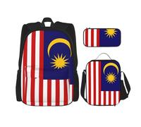 Zhuanyun Malaysia Flag Set di tre pezzi, zaino multifunzionale, combinazione di zaino casual alla moda