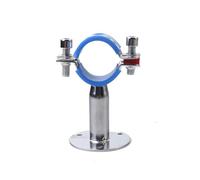 zhuguim Con custodia blu adatta for tubi OD 19-108 mm, staffa di supporto for tubi in acciaio inossidabile 304, morsetto di supporto con piastra di base fatta in casa(FIT 89MM OD TUBE_WITH BASE PLATE)