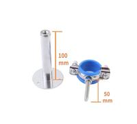 zhuguim Supporto for asta regolabile da 50-100 mm, 100-150 mm, adatto for tubi con diametro esterno da 19-108 mm, in acciaio inox 304, con piastra di base.(100-150mm Adjust,Fit 80-89mm OD Tube)