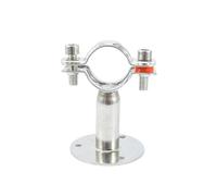 zhuguim Supporto for staffa di supporto for tubo in acciaio inossidabile 304 con morsetto for tubo OD da 19-108 mm(50mm L,Fit 80-89mm OD Tube)
