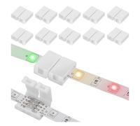 zhuguiming 10 pezzi 4 pin mm a forma di L connettore senza saldatura for striscia LED for PCB 5050/3528 RGB angolare
