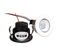 zhuguiming 【Foro da 35 mm】 Mini faretto incasso 1 W 3 LED plafoniera 110 volt 220 V for interni piccolo downlight incorporato con set driver(White,COOLWHITELIGHT6000K_3W)