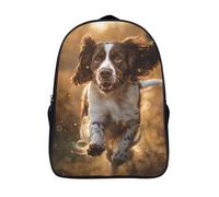 ZHUICHENG English Springer Spaniel Zaino Scuola Elementare Bimbo 3D, Zainetto Asilo Bambino E Astuccio Scuola Elementare Bambino E Bambina Zaino Scuola Da Pacchetto Di Zaino Scuola 40x28x16cm