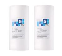 ZhuiFengA Filtro per sedimenti in PP per Tutta la casa, 10" x 4,1", Cartuccia di Ricambio per Filtro per Acqua da 5 Micron e 10 Pollici, per Acqua di Città e di pozzo, Confezione da 2